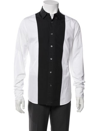 Alexander McQueen Skull Colorblock Pattern Shirt
