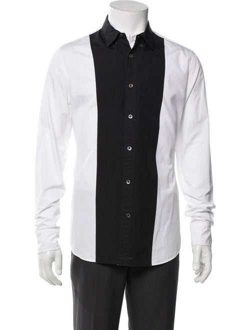 Alexander McQueen Skull Colorblock Pattern Shirt