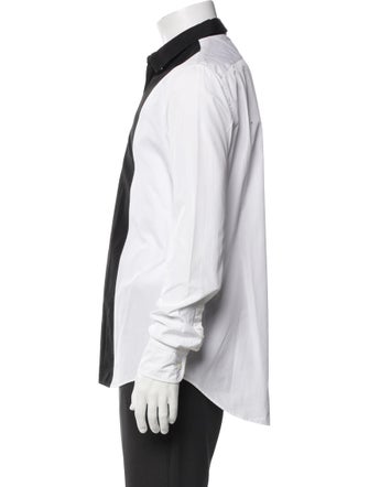 Alexander McQueen Skull Colorblock Pattern Shirt