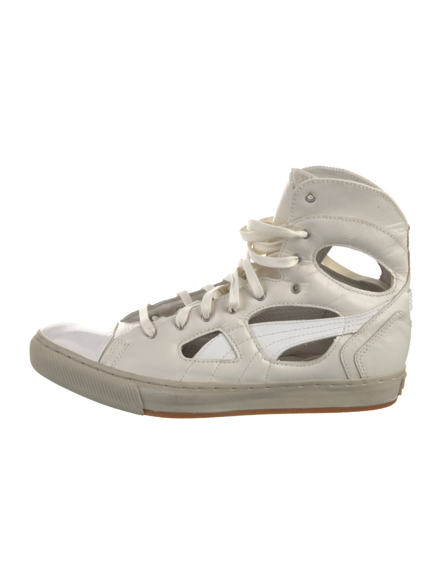 Alexander McQueen x Puma Leather Cutout Accent Sneakers