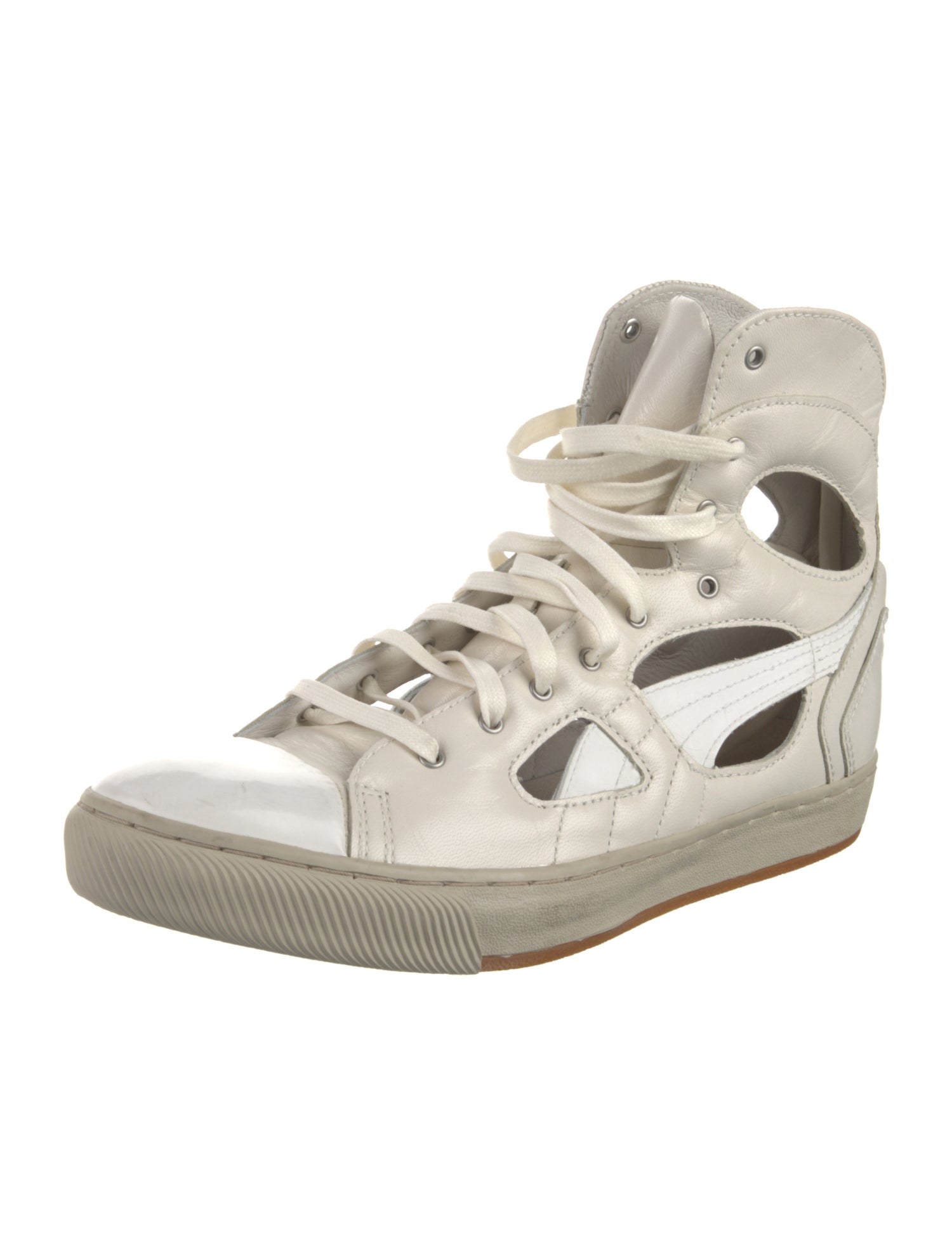 Alexander McQueen x Puma Leather Cutout Accent Sneakers