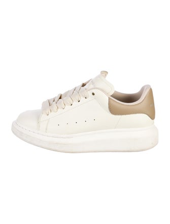 Alexander McQueen Leather Mesh Accents Sneakers