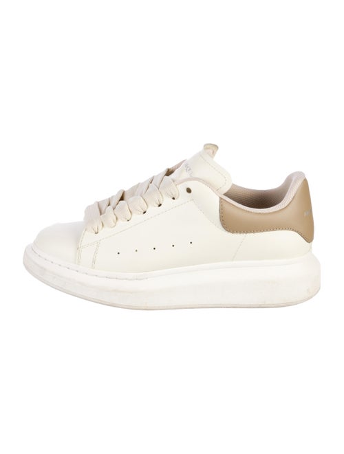 Alexander McQueen Leather Mesh Accents Sneakers