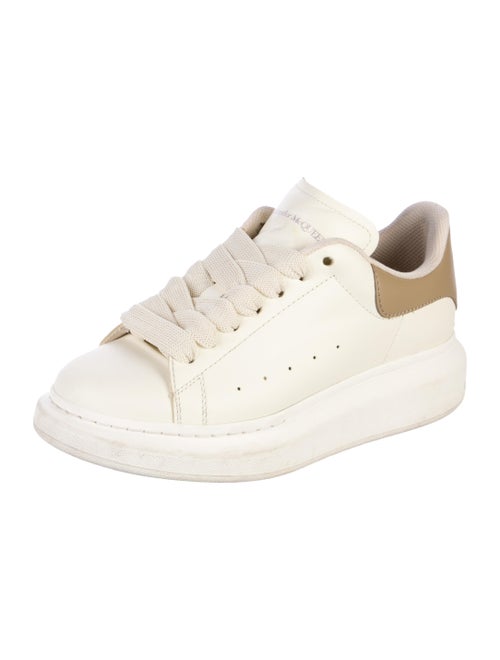 Alexander McQueen Leather Mesh Accents Sneakers