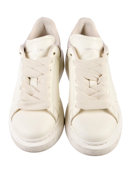 Alexander McQueen Leather Mesh Accents Sneakers