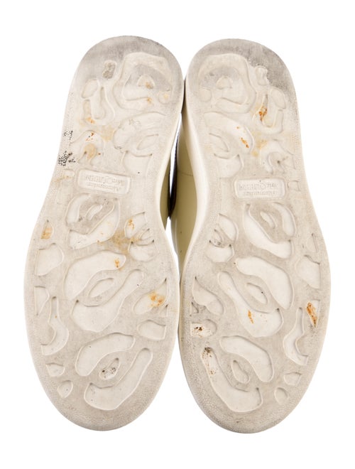 Alexander McQueen Leather Mesh Accents Sneakers