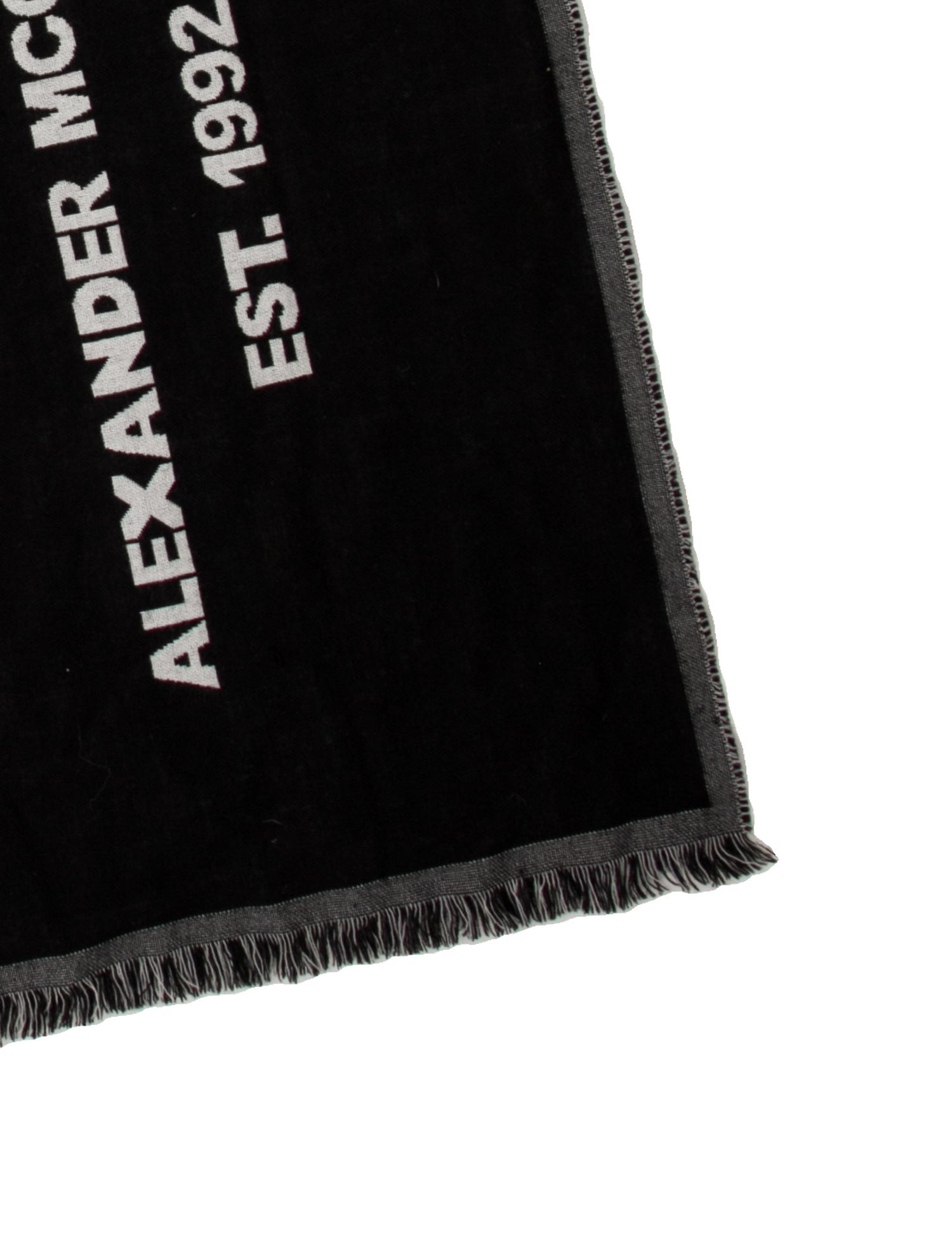 Alexander McQueen Wool Striped Scarf