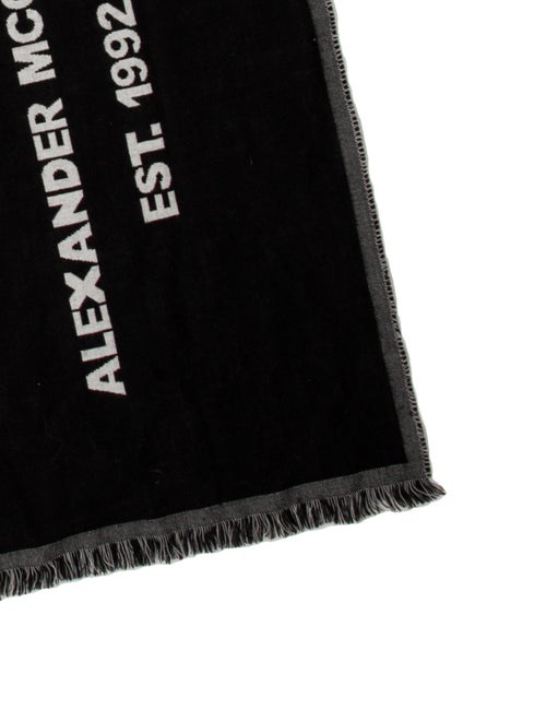 Alexander McQueen Wool Striped Scarf