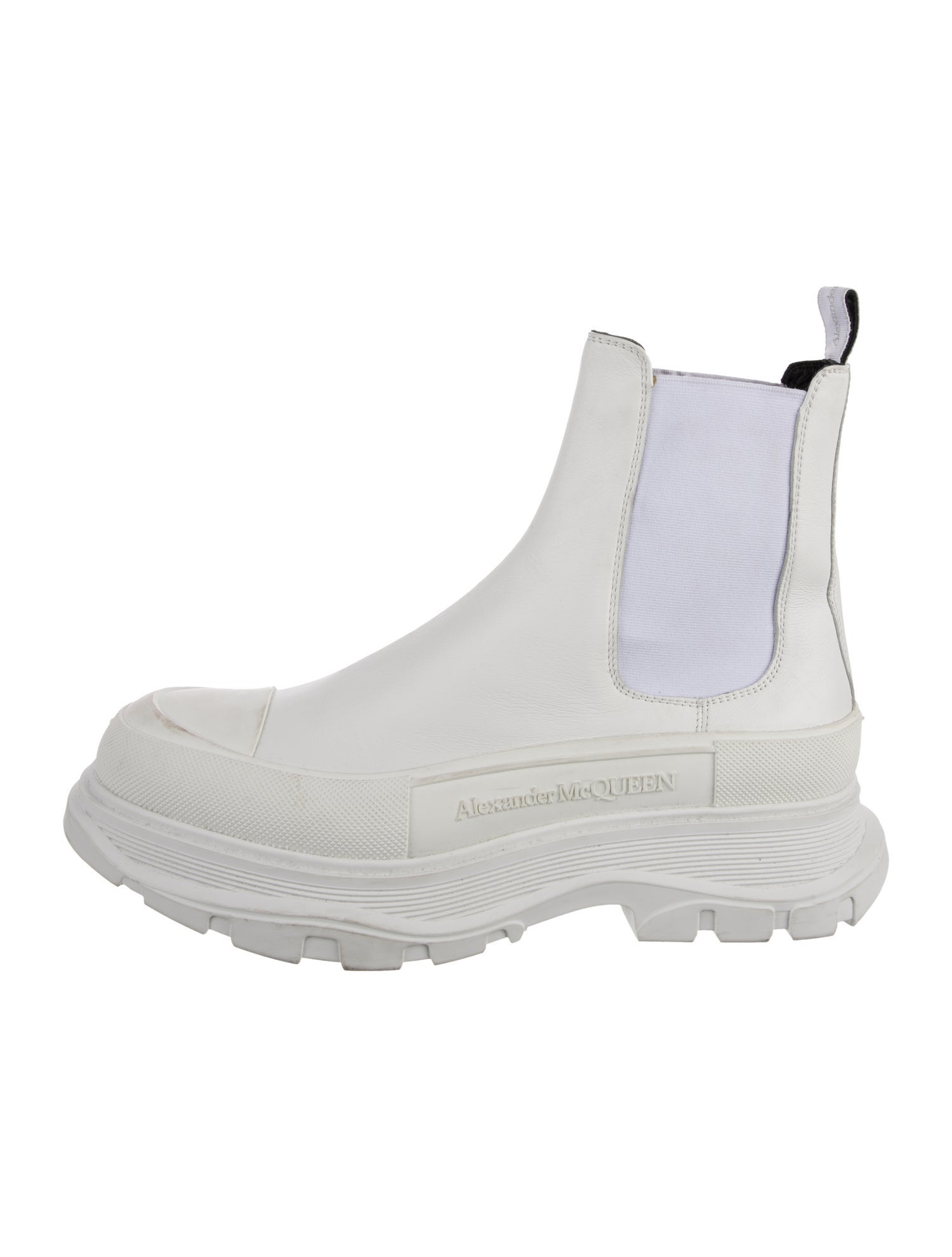 Alexander McQueen Leather Chelsea Boots