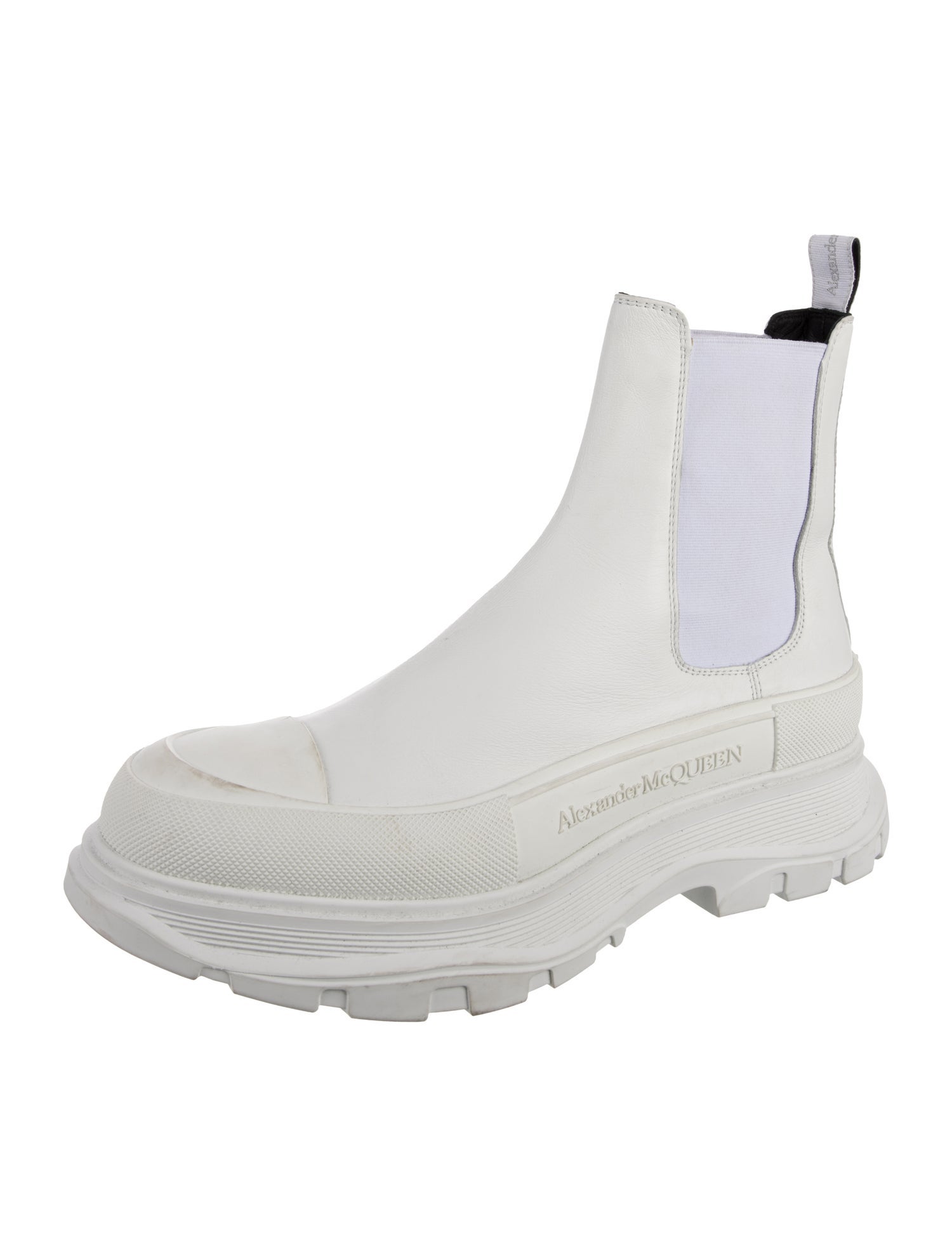 Alexander McQueen Leather Chelsea Boots