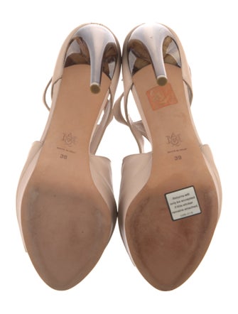 Alexander McQueen Leather T-Strap Pumps