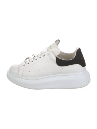 Alexander McQueen Leather Colorblock Pattern Sneakers