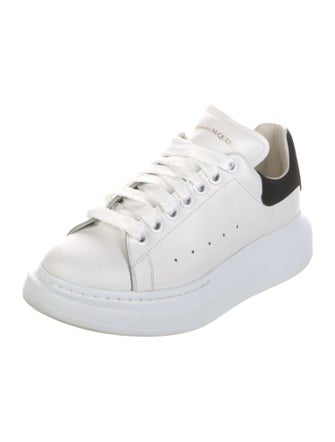 Alexander McQueen Leather Colorblock Pattern Sneakers