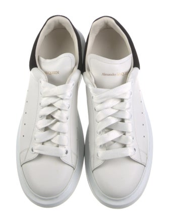 Alexander McQueen Leather Colorblock Pattern Sneakers