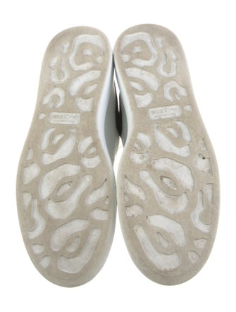 Alexander McQueen Leather Colorblock Pattern Sneakers
