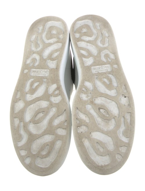 Alexander McQueen Leather Colorblock Pattern Sneakers