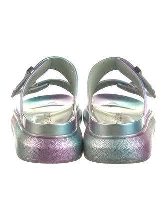 Alexander McQueen Rubber Cutout Accent Slides