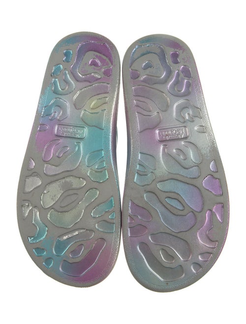 Alexander McQueen Rubber Cutout Accent Slides