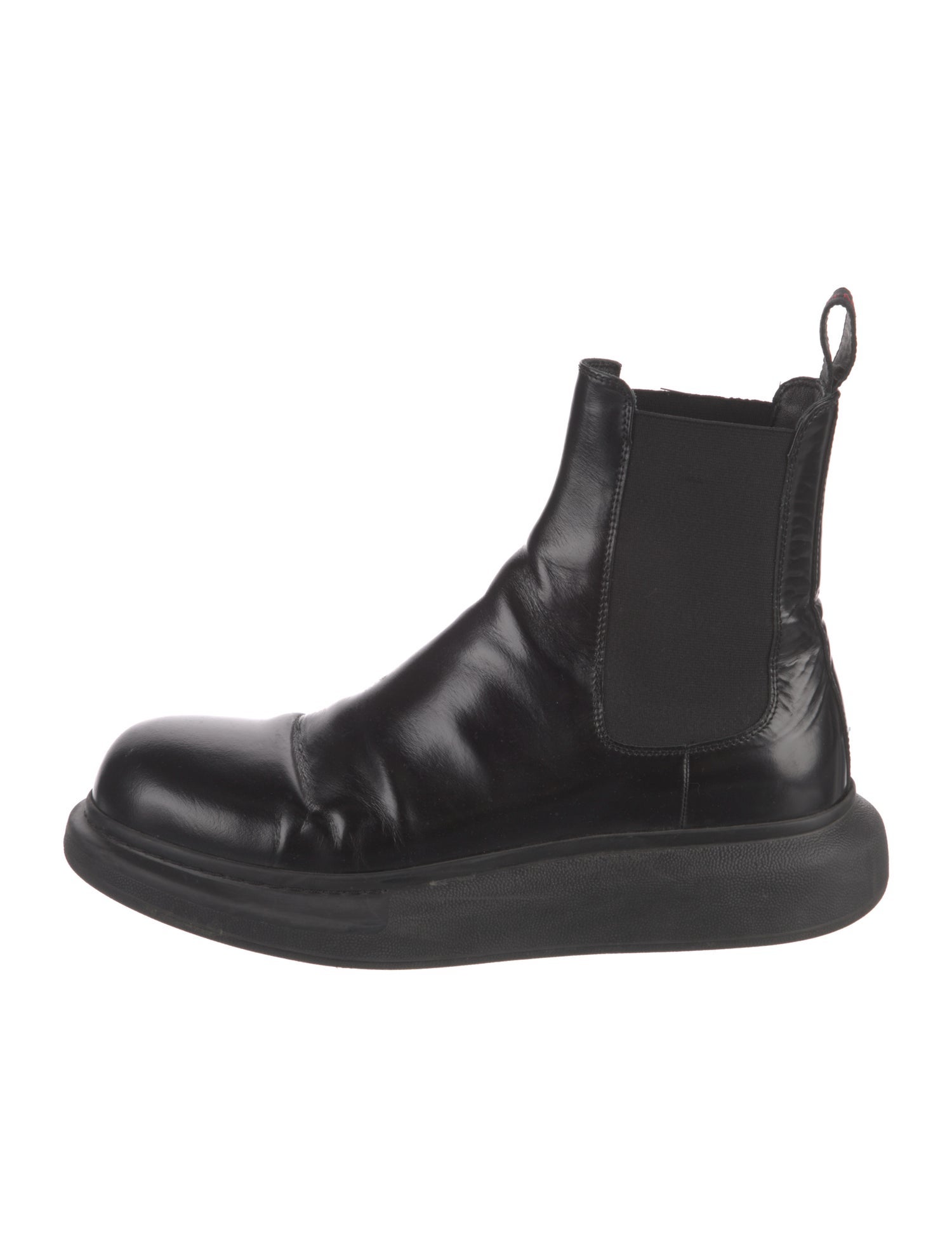 Alexander McQueen Leather Chelsea Boots