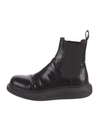 Alexander McQueen Leather Chelsea Boots