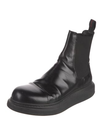 Alexander McQueen Leather Chelsea Boots