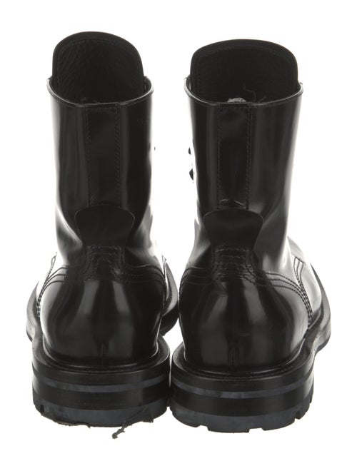 Alexander McQueen Leather Combat Boots
