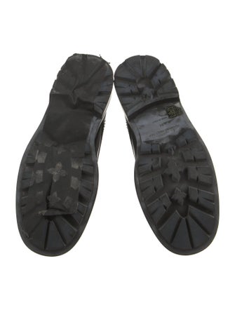 Alexander McQueen Leather Combat Boots