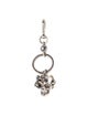 Alexander McQueen Silver Metal Crystal Keychain