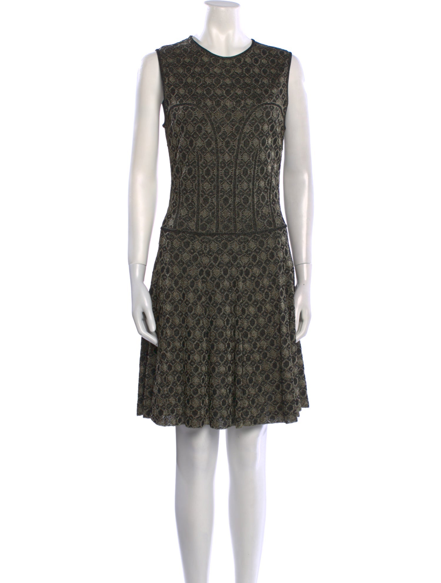 Alexander McQueen Lace Pattern Knee-Length Dress
