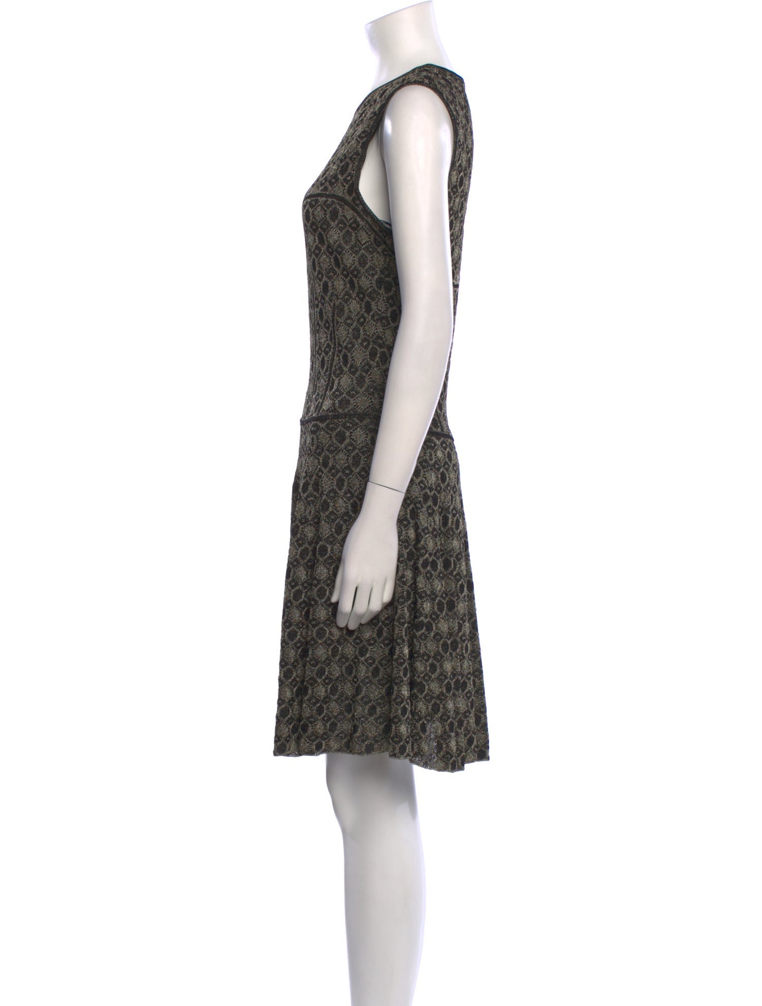Alexander McQueen Lace Pattern Knee-Length Dress