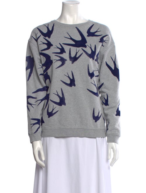 Alexander McQueen Printed Bateau Neckline Sweatshirt