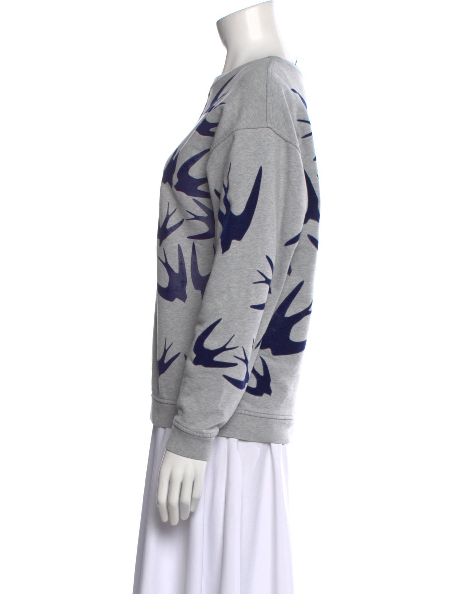 Alexander McQueen Printed Bateau Neckline Sweatshirt