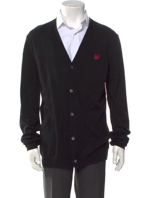 Alexander McQueen Wool Graphic Print Cardigan