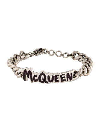 Alexander McQueen Graffiti Logo Link Bracelet