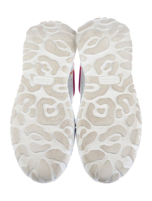 Alexander McQueen Leather Printed Athletic Sneakers