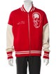 Alexander McQueen Wool Graphic Print Varsity Jacket
