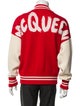 Alexander McQueen Wool Graphic Print Varsity Jacket