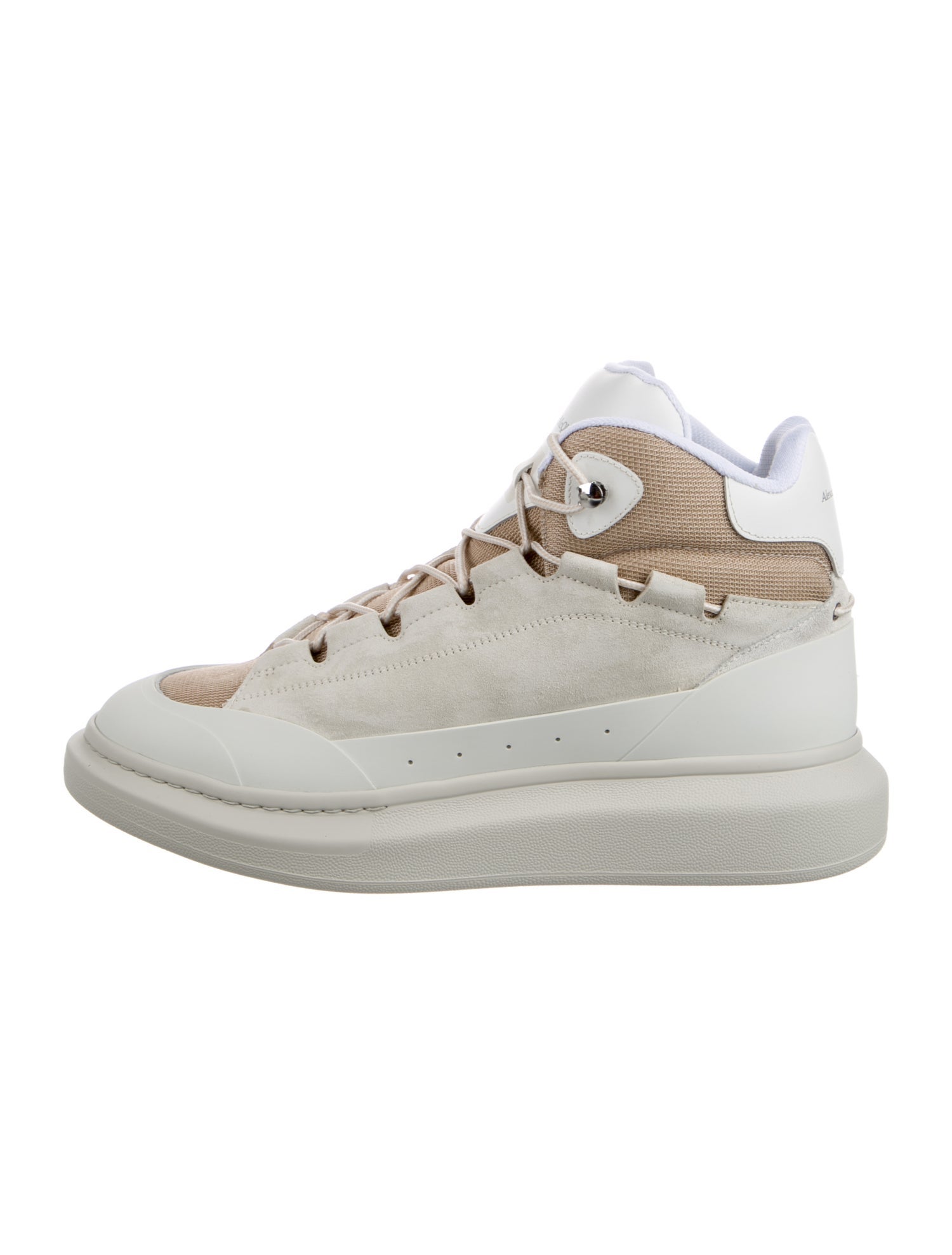 Alexander McQueen Suede Colorblock Pattern Sneakers