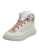 Alexander McQueen Suede Colorblock Pattern Sneakers