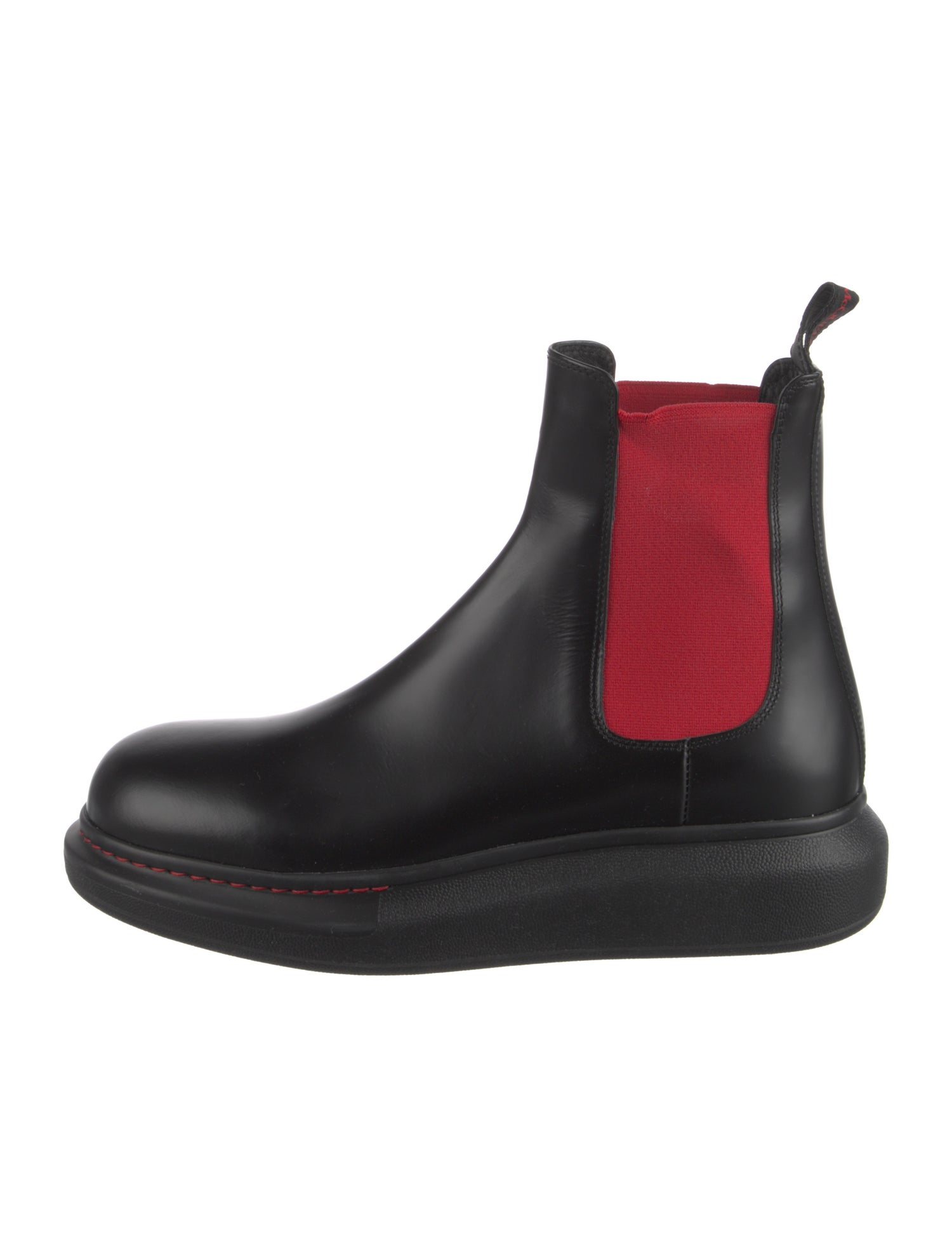 Alexander McQueen Leather Chelsea Boots