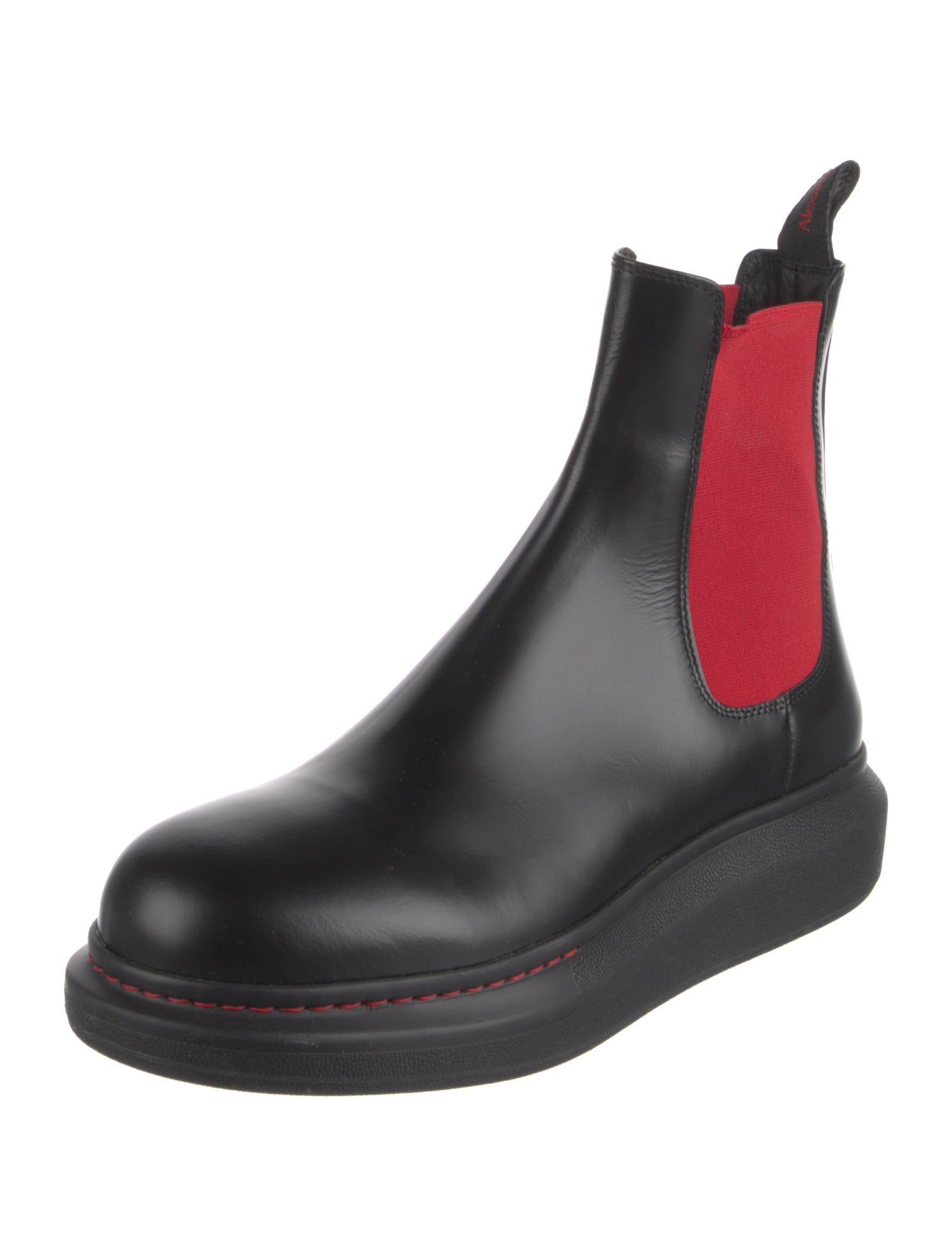 Alexander McQueen Leather Chelsea Boots
