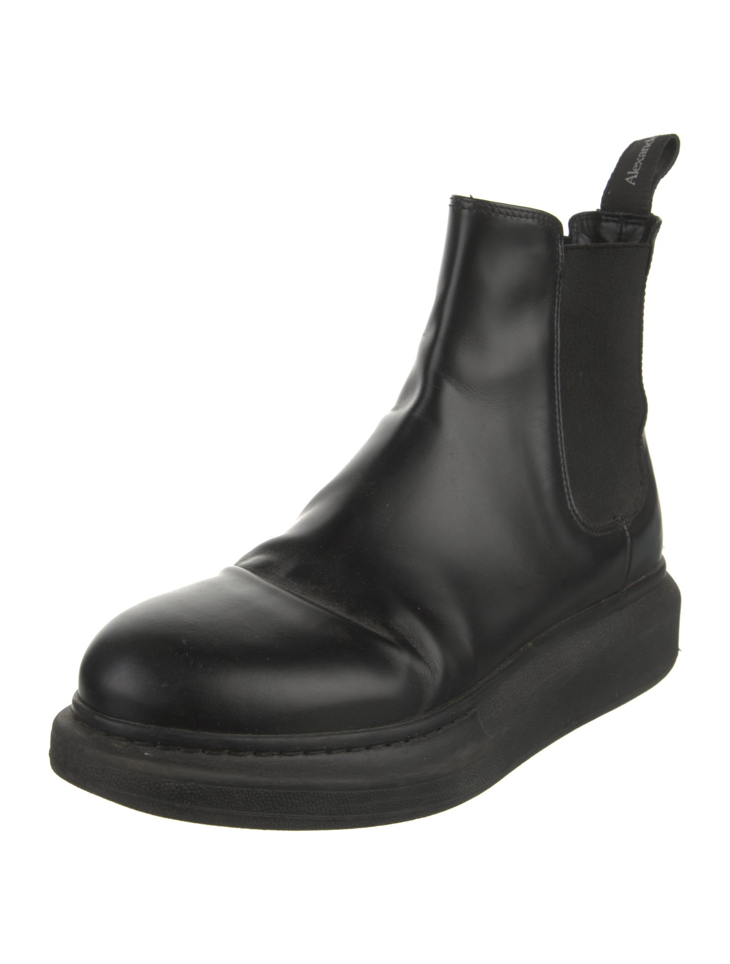 Alexander McQueen Leather Chelsea Boots