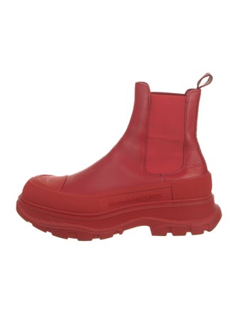 Alexander McQueen Leather Chelsea Boots