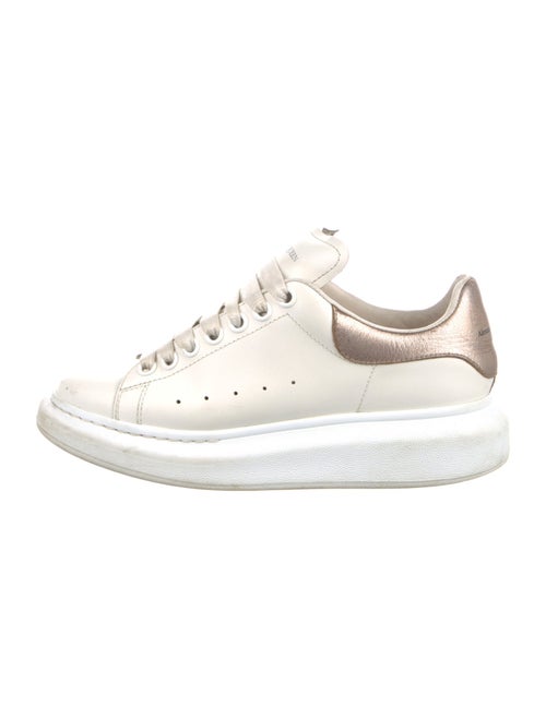 Alexander McQueen Leather Colorblock Pattern Sneakers