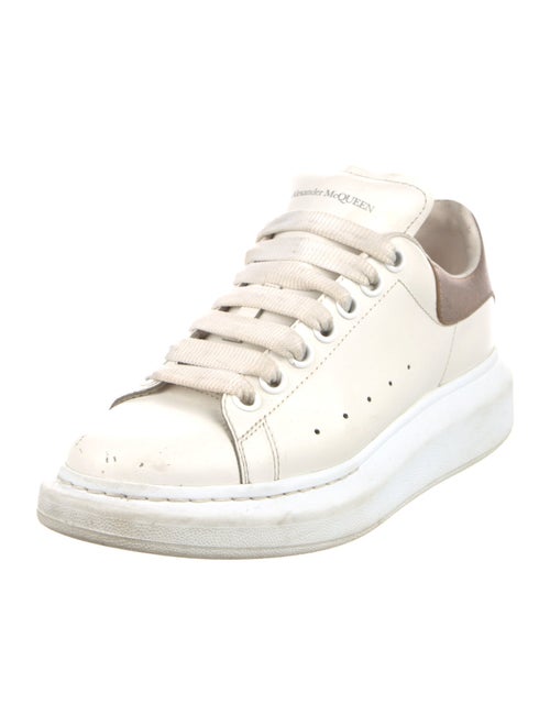 Alexander McQueen Leather Colorblock Pattern Sneakers