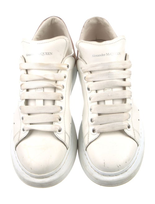 Alexander McQueen Leather Colorblock Pattern Sneakers