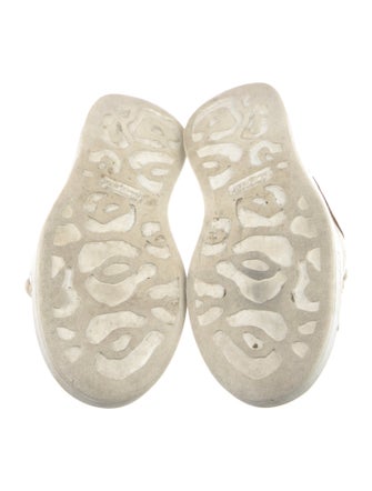Alexander McQueen Leather Colorblock Pattern Sneakers