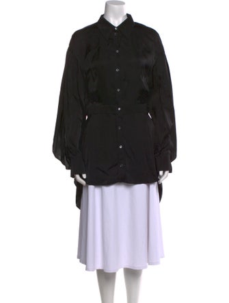 Alexander McQueen Long Sleeve Button-Up Top