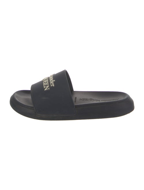 Alexander McQueen Rubber Graphic Print Slides