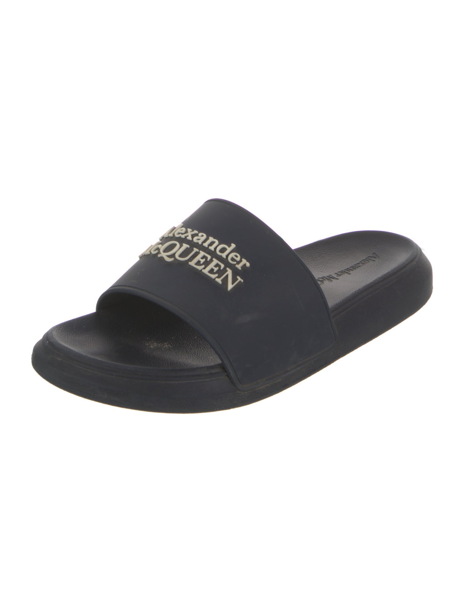 Alexander McQueen Rubber Graphic Print Slides